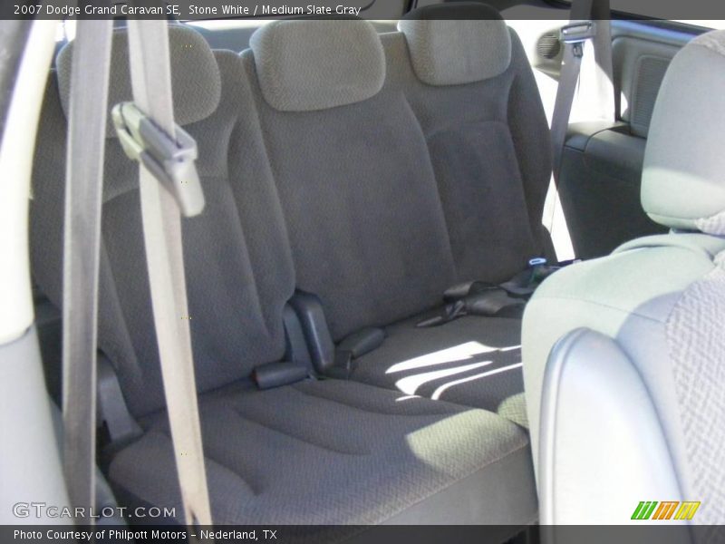 Stone White / Medium Slate Gray 2007 Dodge Grand Caravan SE