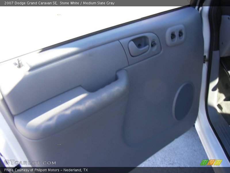 Stone White / Medium Slate Gray 2007 Dodge Grand Caravan SE