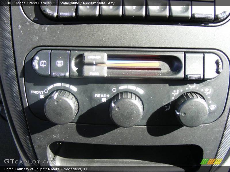 Stone White / Medium Slate Gray 2007 Dodge Grand Caravan SE