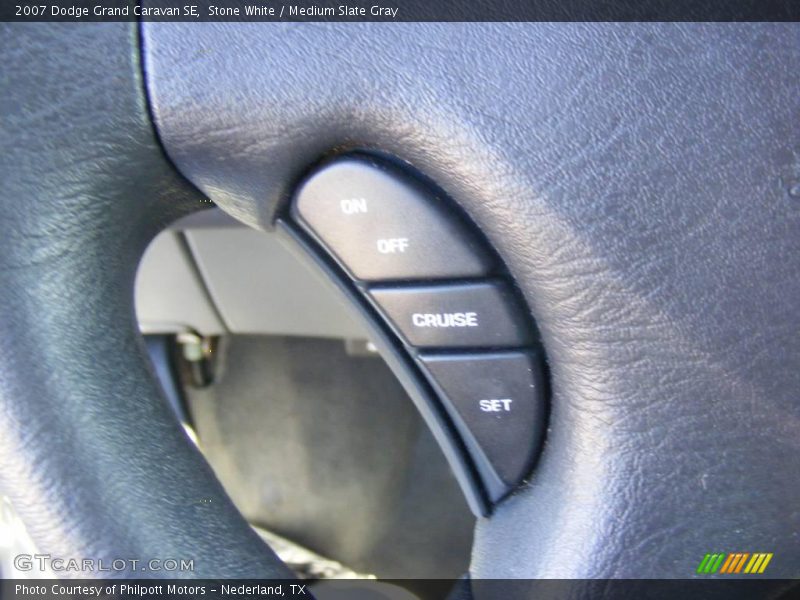 Stone White / Medium Slate Gray 2007 Dodge Grand Caravan SE