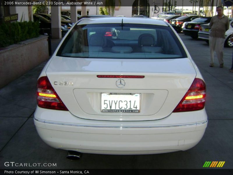 Alabaster White / Ash 2006 Mercedes-Benz C 230 Sport