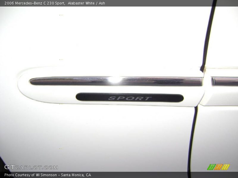 Alabaster White / Ash 2006 Mercedes-Benz C 230 Sport