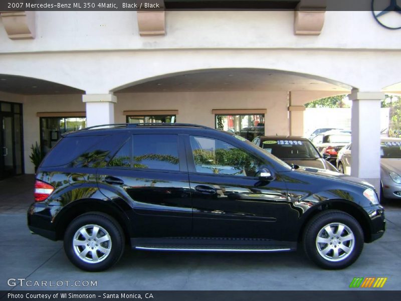 Black / Black 2007 Mercedes-Benz ML 350 4Matic