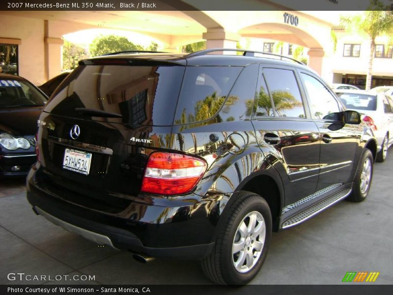 Black / Black 2007 Mercedes-Benz ML 350 4Matic