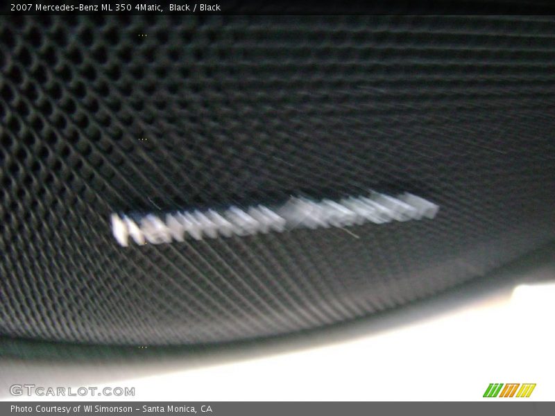 Black / Black 2007 Mercedes-Benz ML 350 4Matic