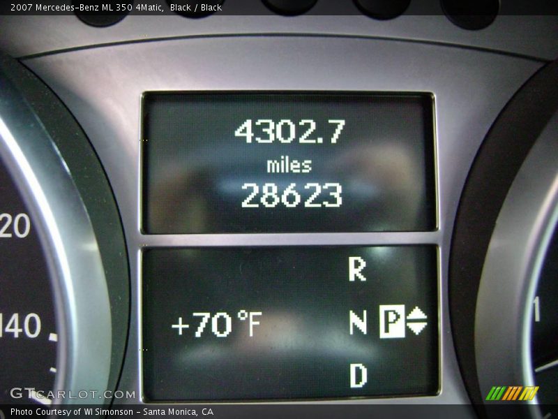 Black / Black 2007 Mercedes-Benz ML 350 4Matic
