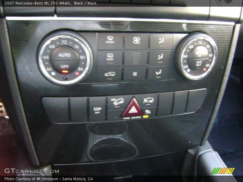Black / Black 2007 Mercedes-Benz ML 350 4Matic