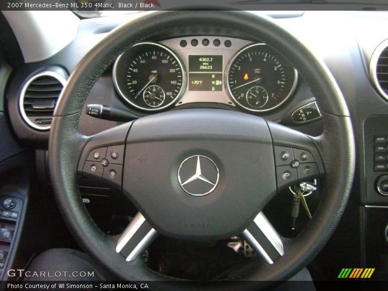 Black / Black 2007 Mercedes-Benz ML 350 4Matic