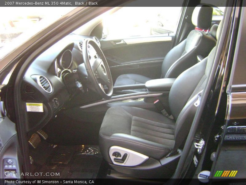 Black / Black 2007 Mercedes-Benz ML 350 4Matic