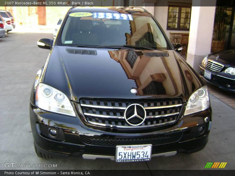 Black / Black 2007 Mercedes-Benz ML 350 4Matic
