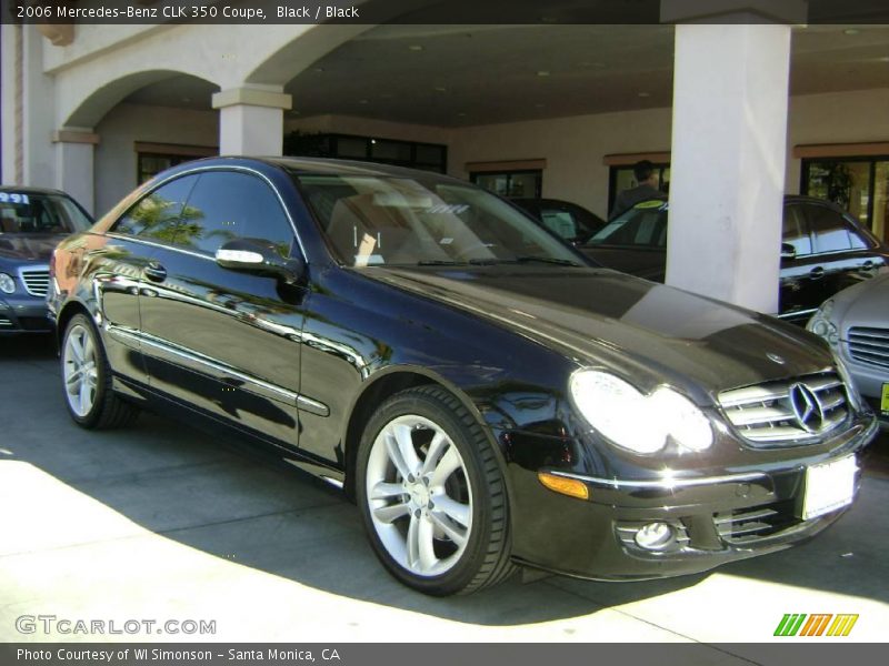 Black / Black 2006 Mercedes-Benz CLK 350 Coupe