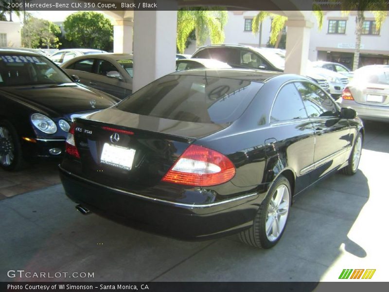 Black / Black 2006 Mercedes-Benz CLK 350 Coupe