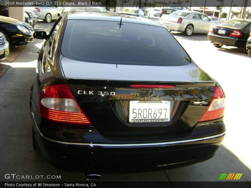 Black / Black 2006 Mercedes-Benz CLK 350 Coupe