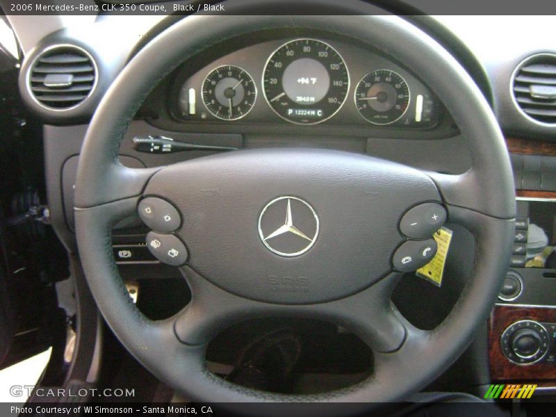 Black / Black 2006 Mercedes-Benz CLK 350 Coupe