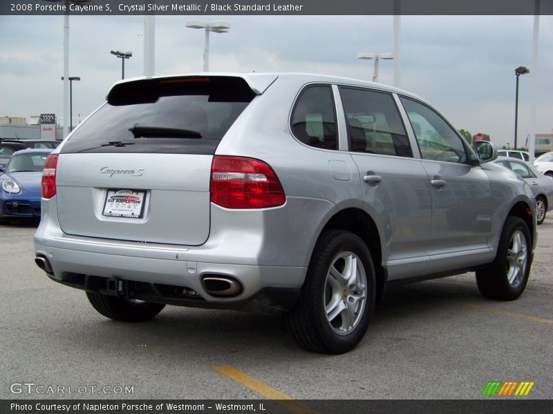 Crystal Silver Metallic / Black Standard Leather 2008 Porsche Cayenne S