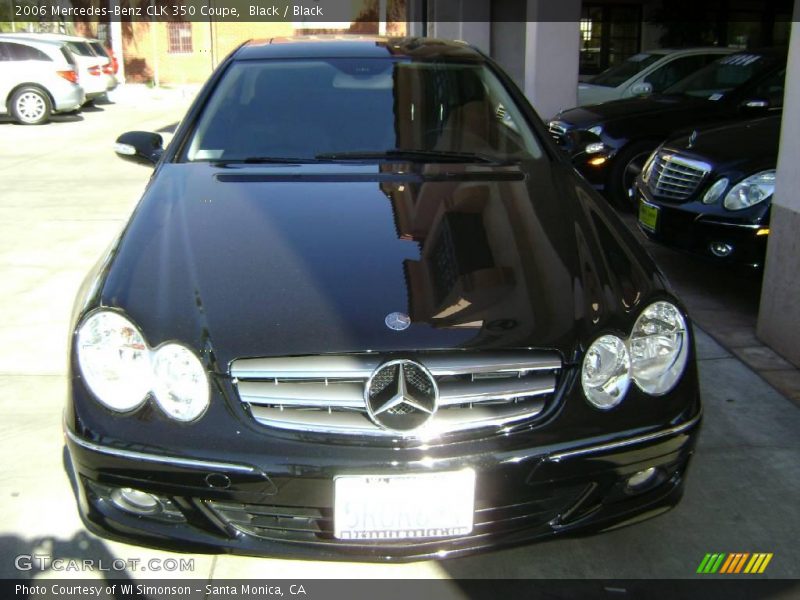 Black / Black 2006 Mercedes-Benz CLK 350 Coupe