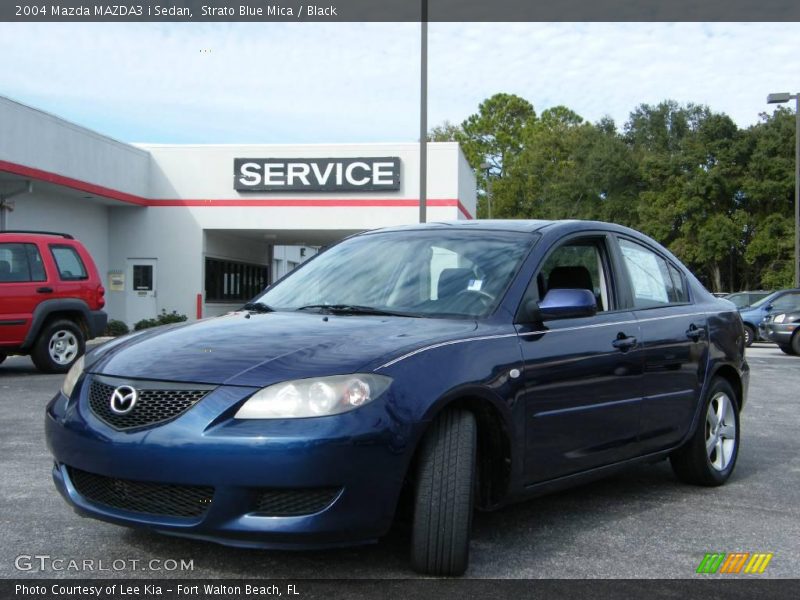 Strato Blue Mica / Black 2004 Mazda MAZDA3 i Sedan