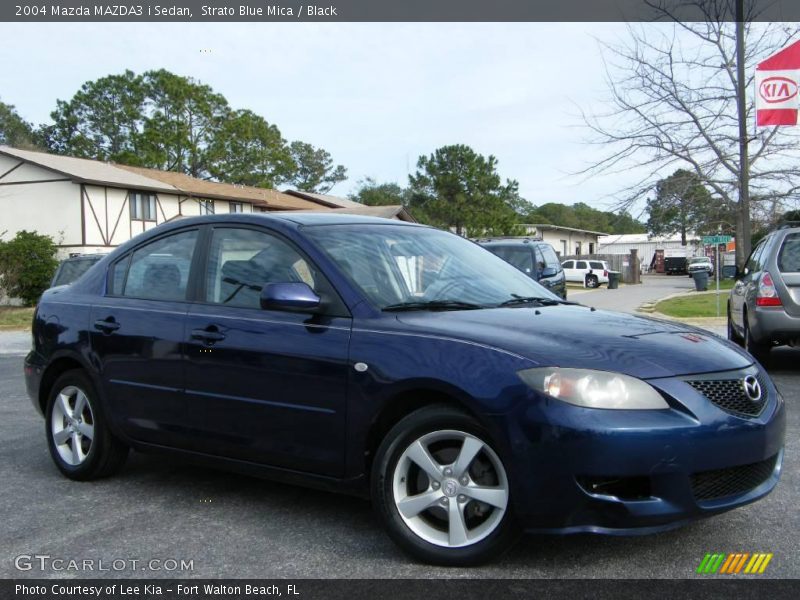 Strato Blue Mica / Black 2004 Mazda MAZDA3 i Sedan