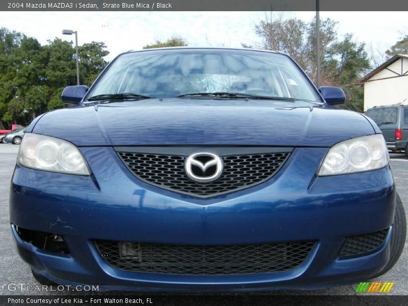 Strato Blue Mica / Black 2004 Mazda MAZDA3 i Sedan