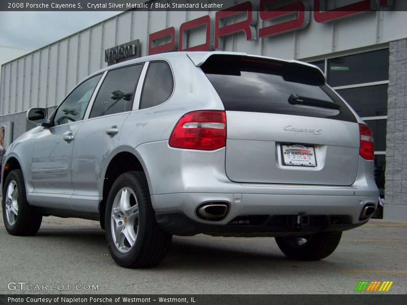 Crystal Silver Metallic / Black Standard Leather 2008 Porsche Cayenne S