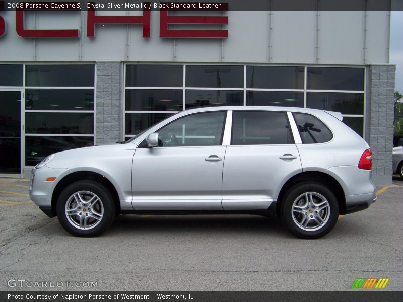 Crystal Silver Metallic / Black Standard Leather 2008 Porsche Cayenne S