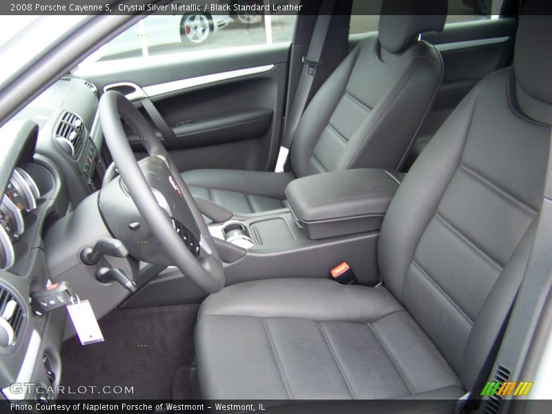 Crystal Silver Metallic / Black Standard Leather 2008 Porsche Cayenne S