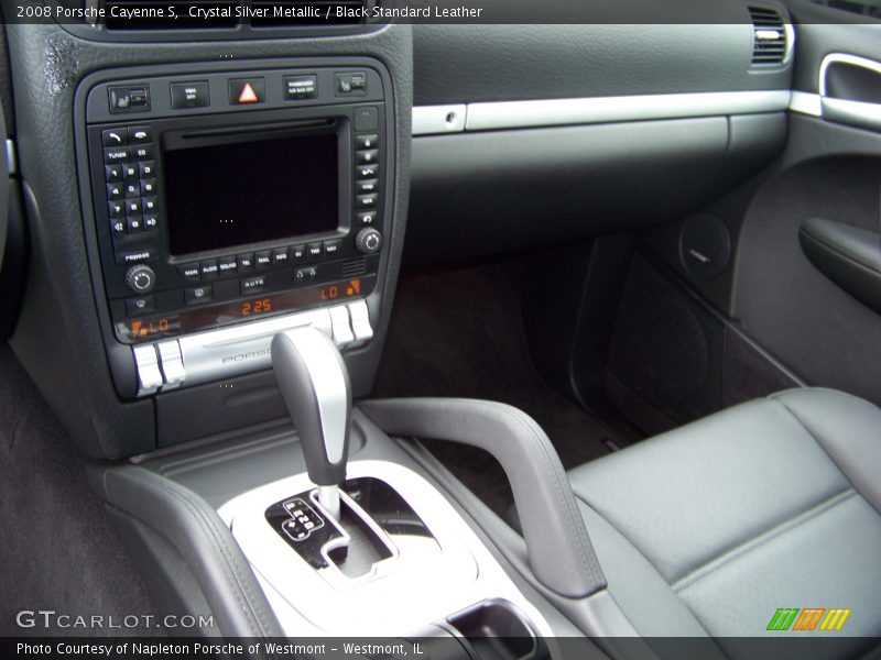 Crystal Silver Metallic / Black Standard Leather 2008 Porsche Cayenne S