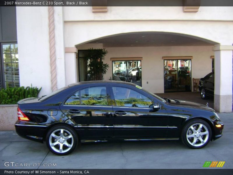 Black / Black 2007 Mercedes-Benz C 230 Sport