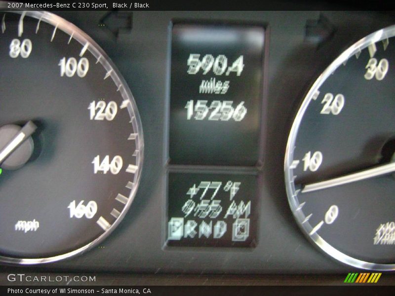 Black / Black 2007 Mercedes-Benz C 230 Sport