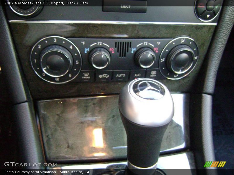 Black / Black 2007 Mercedes-Benz C 230 Sport