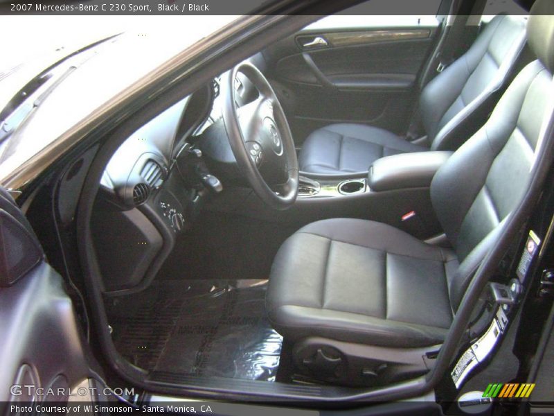 Black / Black 2007 Mercedes-Benz C 230 Sport