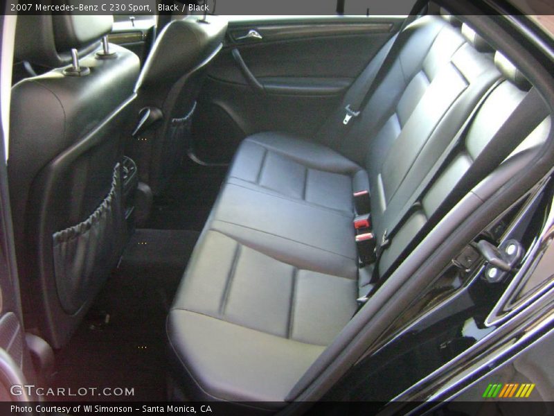 Black / Black 2007 Mercedes-Benz C 230 Sport