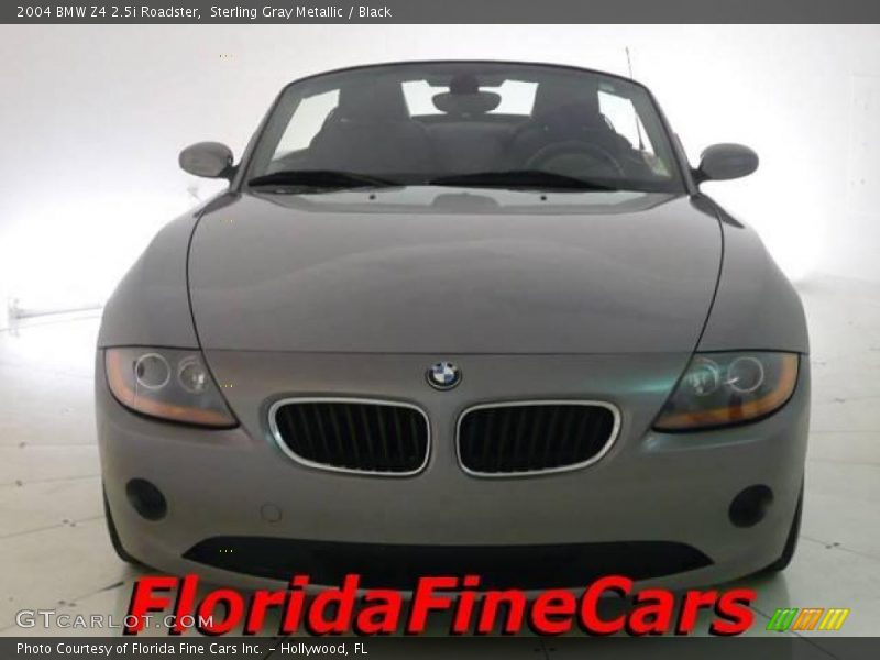 Sterling Gray Metallic / Black 2004 BMW Z4 2.5i Roadster