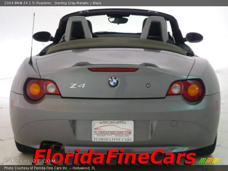 Sterling Gray Metallic / Black 2004 BMW Z4 2.5i Roadster