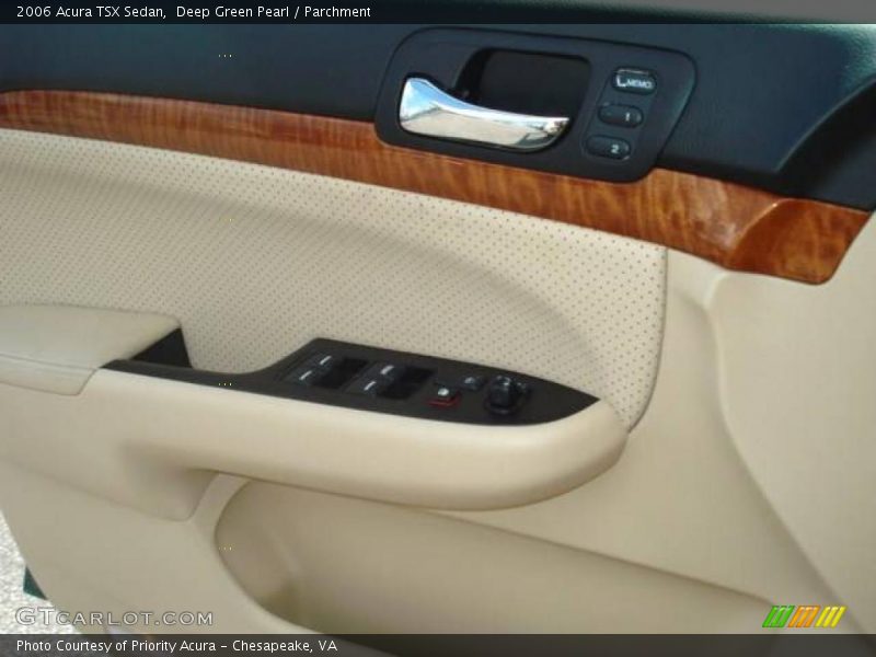 Deep Green Pearl / Parchment 2006 Acura TSX Sedan