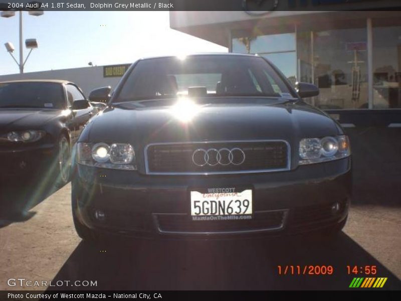 Dolphin Grey Metallic / Black 2004 Audi A4 1.8T Sedan