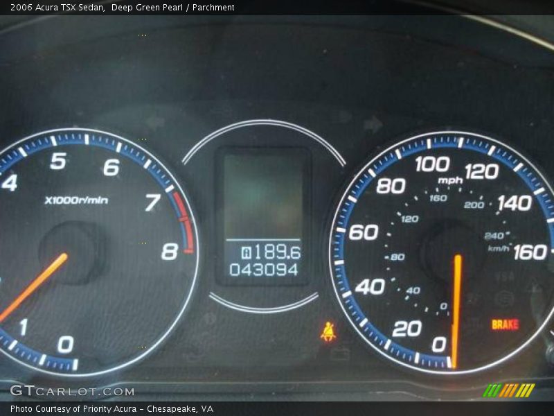  2006 TSX Sedan Sedan Gauges