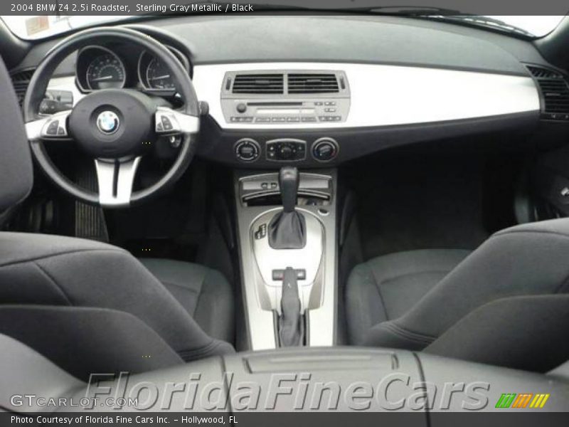 Sterling Gray Metallic / Black 2004 BMW Z4 2.5i Roadster