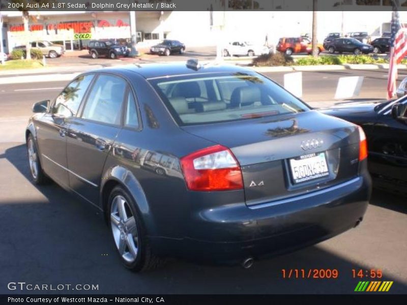 Dolphin Grey Metallic / Black 2004 Audi A4 1.8T Sedan