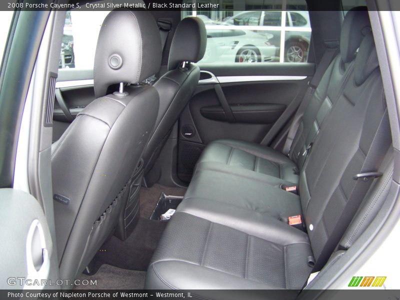 Crystal Silver Metallic / Black Standard Leather 2008 Porsche Cayenne S