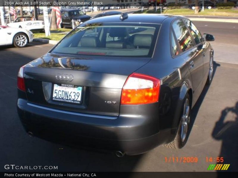 Dolphin Grey Metallic / Black 2004 Audi A4 1.8T Sedan