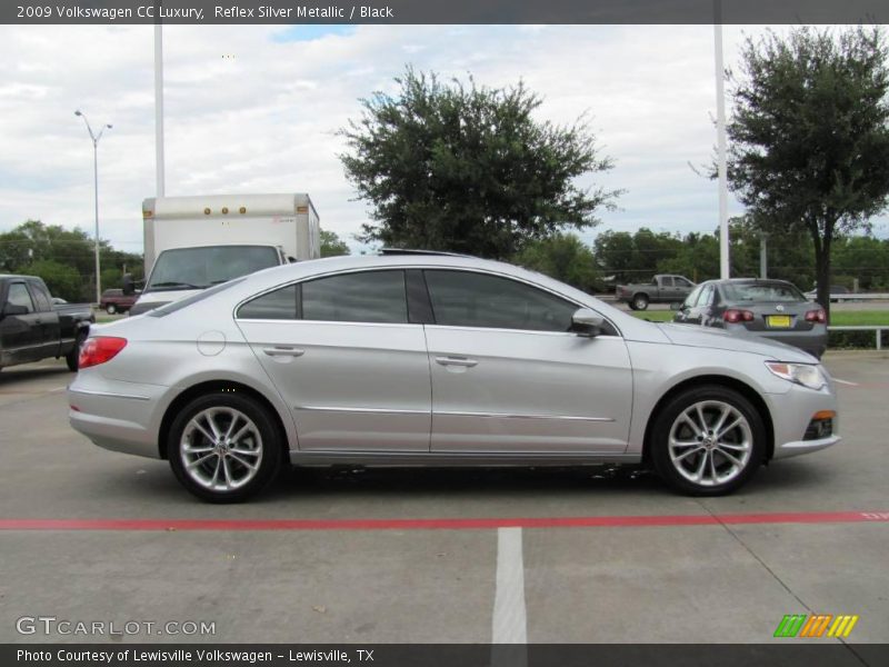 Reflex Silver Metallic / Black 2009 Volkswagen CC Luxury