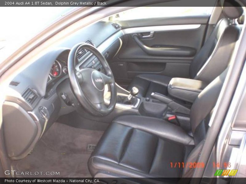 Dolphin Grey Metallic / Black 2004 Audi A4 1.8T Sedan