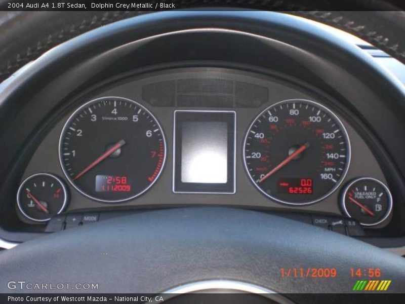 Dolphin Grey Metallic / Black 2004 Audi A4 1.8T Sedan