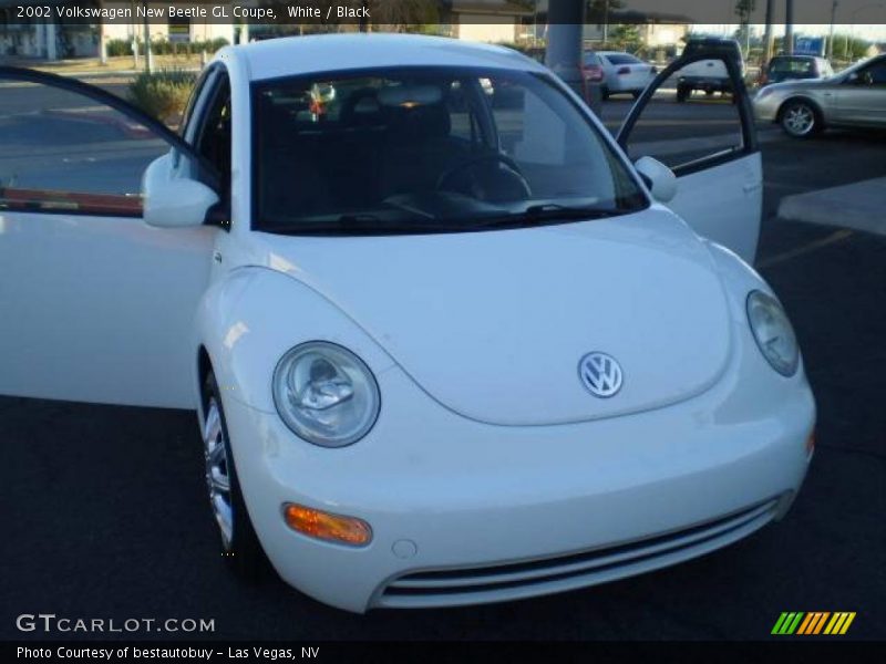 White / Black 2002 Volkswagen New Beetle GL Coupe