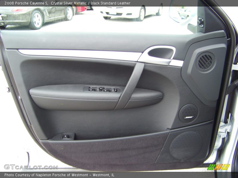 Crystal Silver Metallic / Black Standard Leather 2008 Porsche Cayenne S