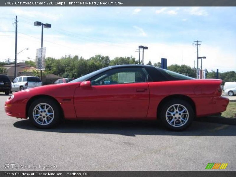 Bright Rally Red / Medium Gray 2002 Chevrolet Camaro Z28 Coupe