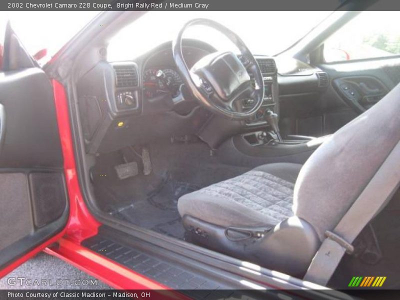Bright Rally Red / Medium Gray 2002 Chevrolet Camaro Z28 Coupe