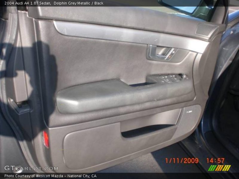 Dolphin Grey Metallic / Black 2004 Audi A4 1.8T Sedan