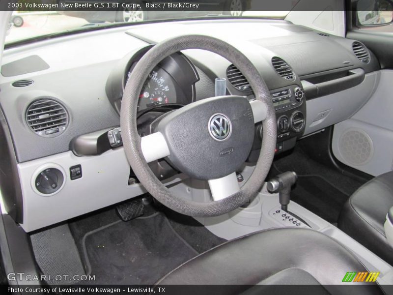 Black / Black/Grey 2003 Volkswagen New Beetle GLS 1.8T Coupe